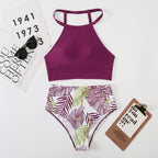 Justina® | High Neck Bikini Top With Hot Thong