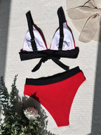 Sara | Structured High Waist Triangle Bikini