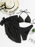 Adela® | Triangle Bikini Top and Slip Skirt (3 Pieces)