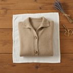 Cashmere Button Vest with Collar