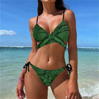 Branden® | Snakeskin Pattern Bikini Swimsuit