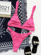 Zoe® | Delta Wing Triangle Bikini With Cups