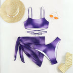 Bonaria® | 3-piece Bikini Swimsuit With Laces and Beach Skirt