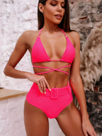 Micaela® | Bikini With Halter Neck and Print