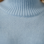 Cashmere Turtleneck in Sky Blue