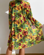 Azucena® | Tropical Print Cover Up Bikini Set