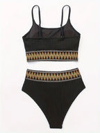 Seraphina® | Ribbed Bikini Top and High Waist Briefs