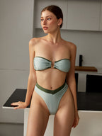 Binnie® | Contrasting Triangle Bikini Set