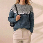 Counting Sheep Fair Isle — Blue & Grey Novelty Crewneck