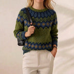 Forest & Fjord Fair Isle Mohair Crew Neck Sweater