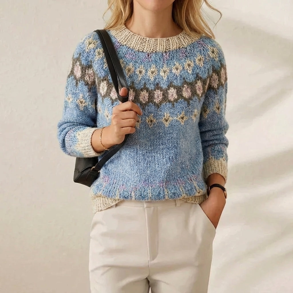 Cashmere Knitted Sweater Light Blue