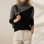 Cashmere Sweater with Scattered Print