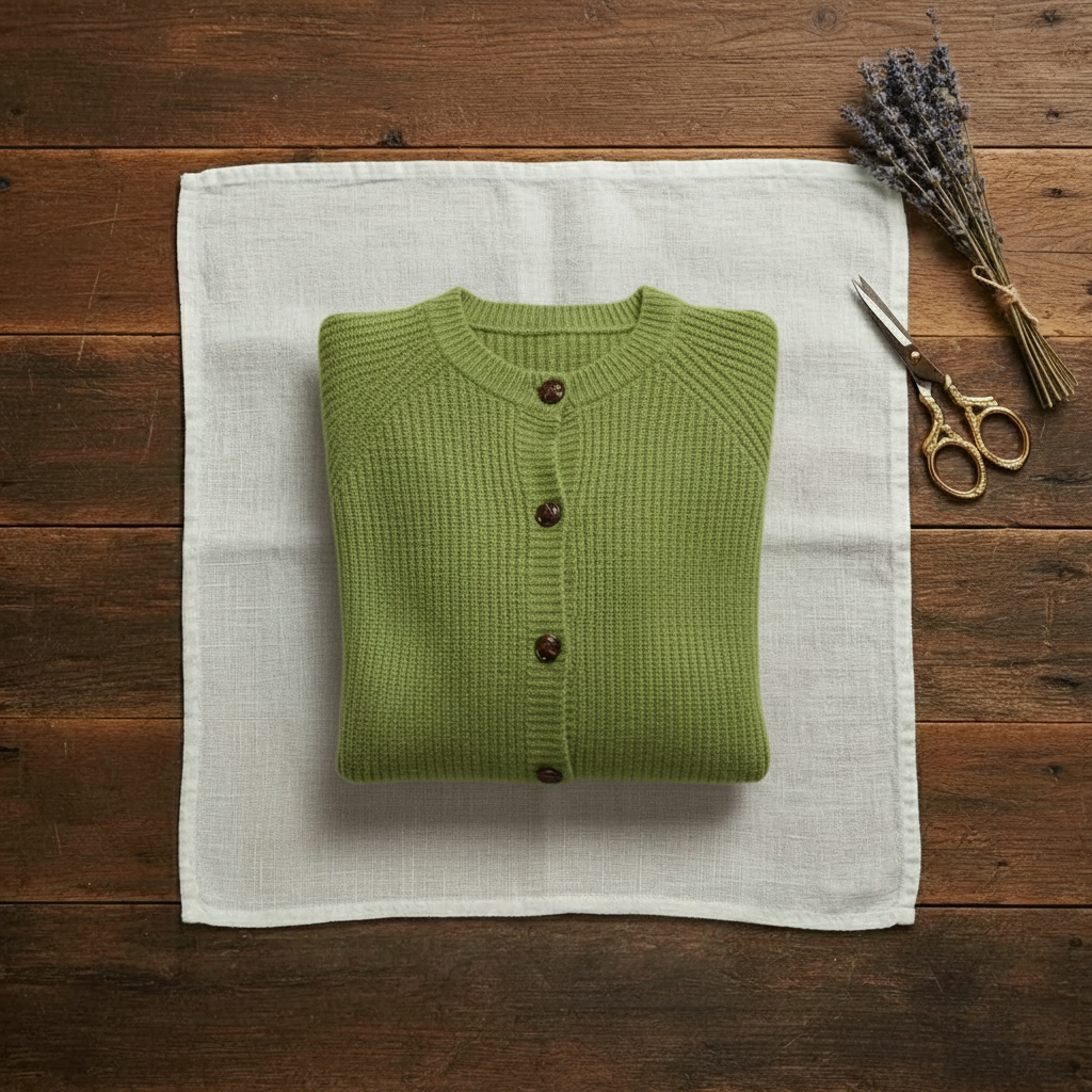 Cashmere Collared Cardigan Sweater