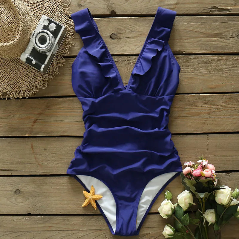 Vintage Inspired Bathing Suit with a Contemporary Edge
