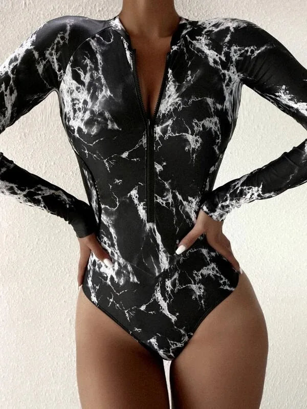 Vintage Inspired Bathing Suit with a Contemporary Edge
