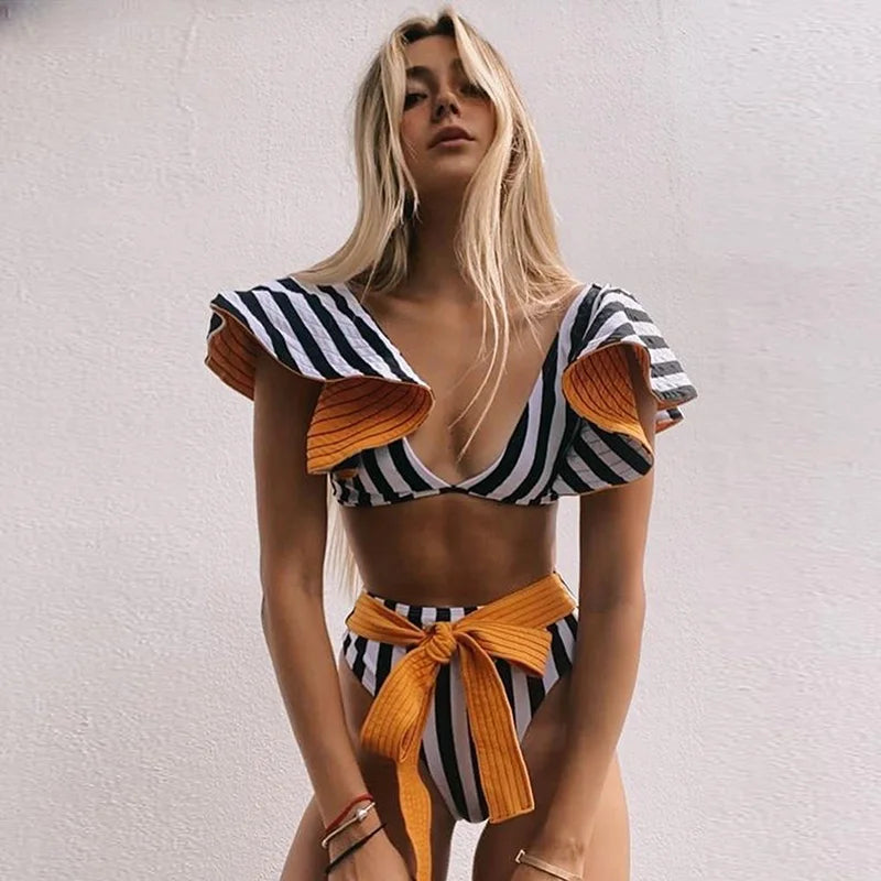 Vintage Inspired Bathing Suit with a Contemporary Edge