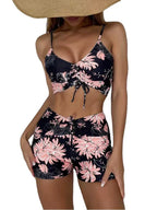 Beileag® | 3-piece Ombre Lace Bikini Swimsuit With Beach Skirt