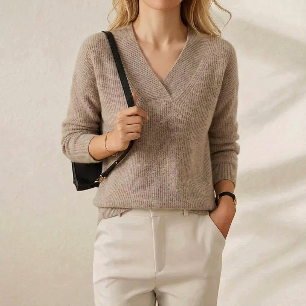 Cashmere V-Neck Sweater