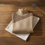 Cashmere Sweater with Scattered Print