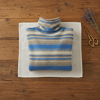 Cashmere Sweater with Horizontal Stripes