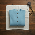 Cashmere Crew Neck Button Cardigan