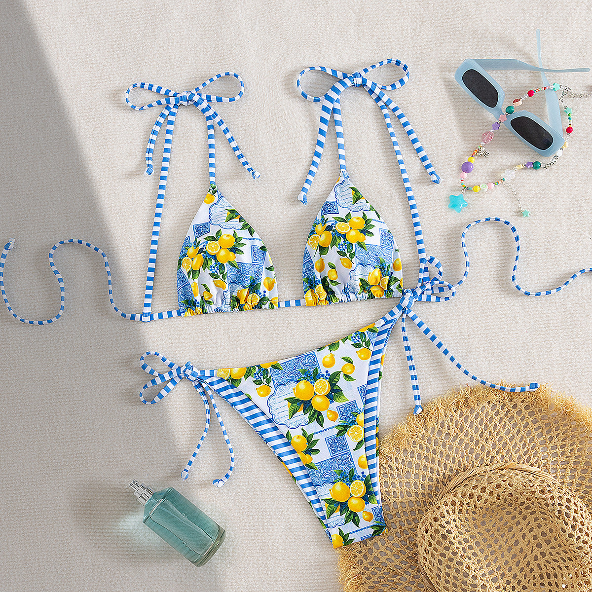Subtly Elegant Bikini with a Refined Vintage Look