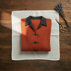 Cashmere Collared Cardigan with Toggle Buttons