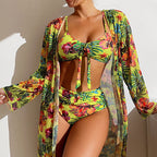 Aya® | Print Bikini With Overlay