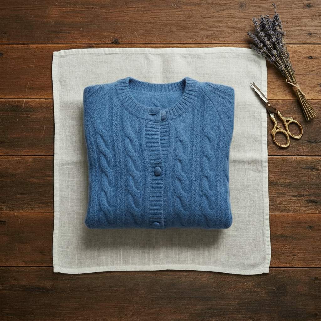 Cashmere Cable Knit Cardigan