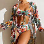 Leah® | Print Bikini With Overlay