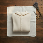 Cashmere Hoodie Cardigan with Button Detail