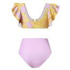 Daniela® | Bikini Set With Voluminous Ruffle Straps and High-cut Pants
