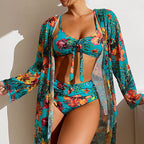 Leah® | Print Bikini With Overlay