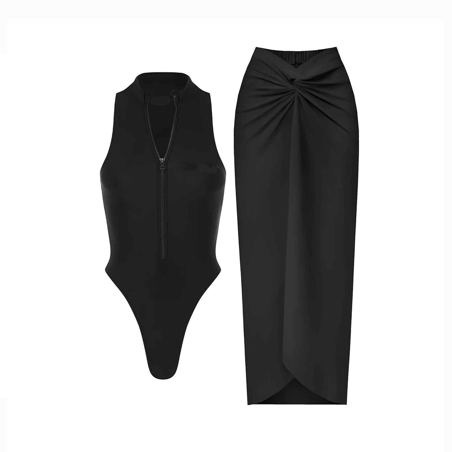 Casually Elegant Swimsuit with a Refined Edge