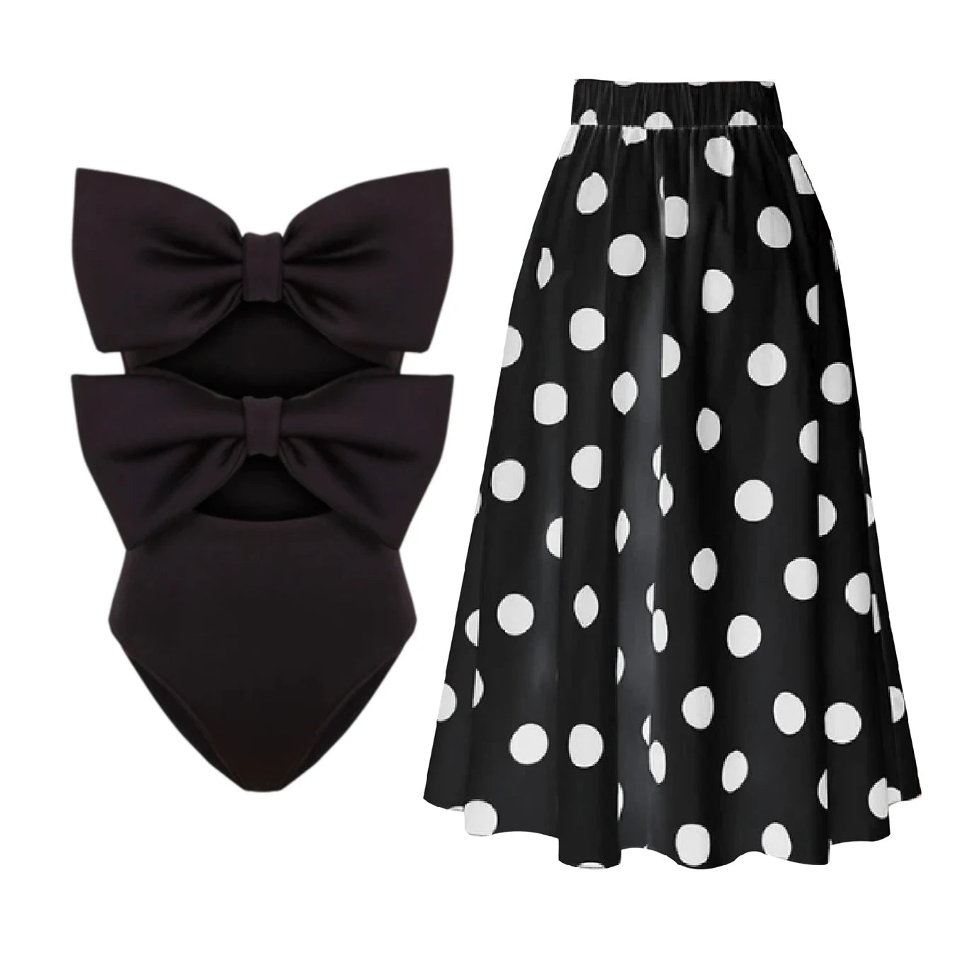 Finely Styled Bathing Suit with a Classic Vintage Look