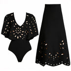 Subtly Elegant Bathing Suit with a Refined Vintage Look