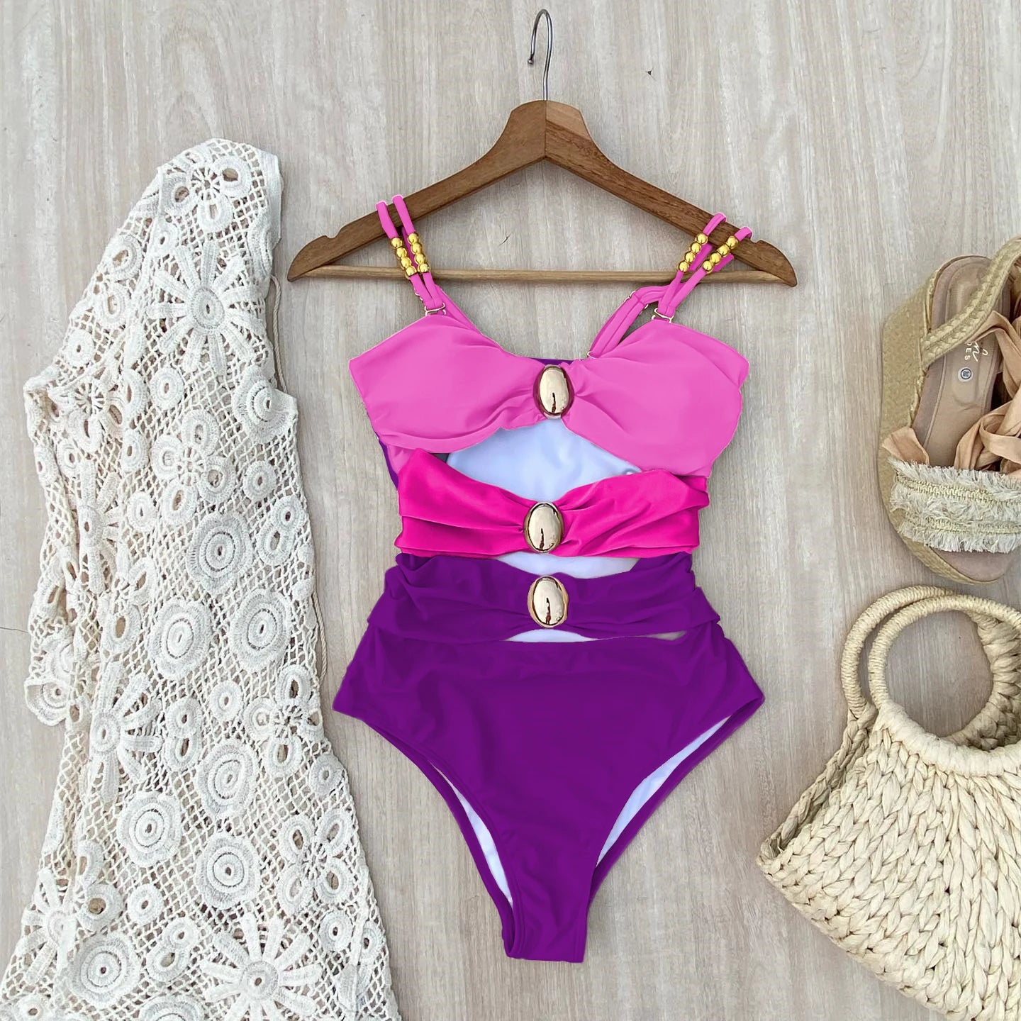 Vintage Inspired Bathing Suit with a Contemporary Edge