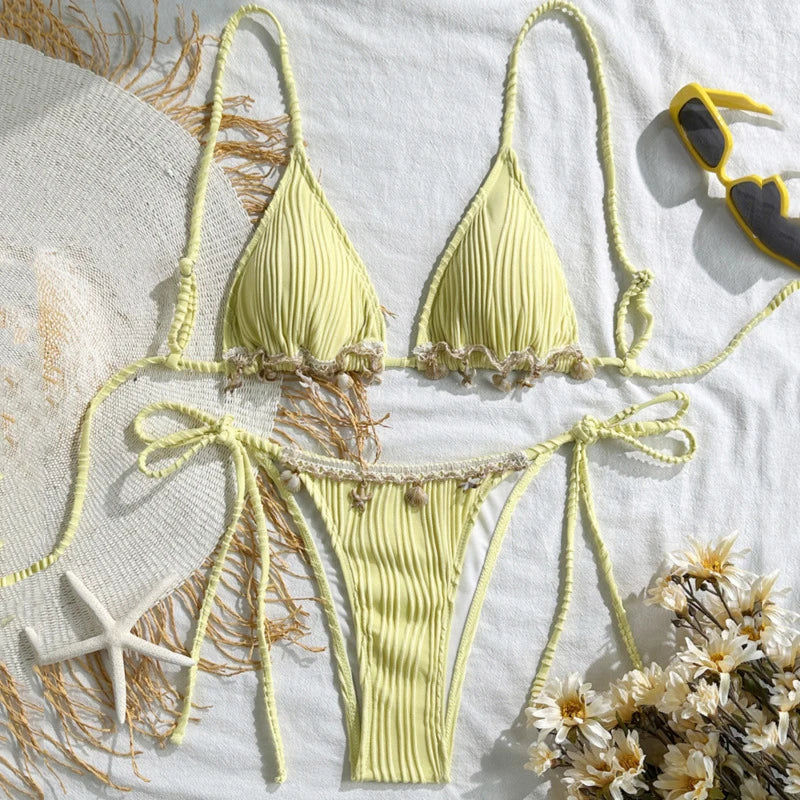 Subtly Elegant Bathing Suit with a Refined Vintage Look