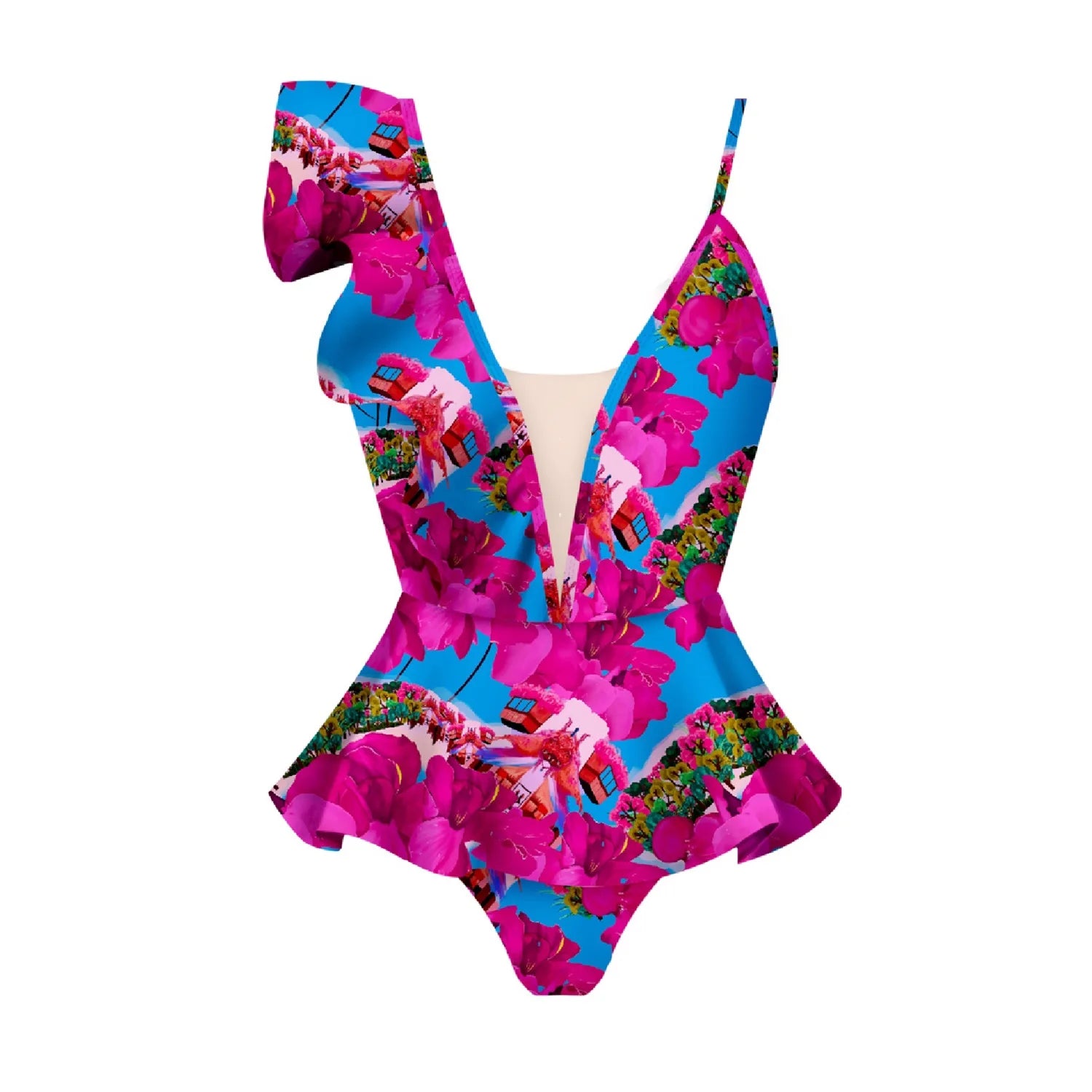 Classic Vintage Swimsuit with a Flattering Fit
