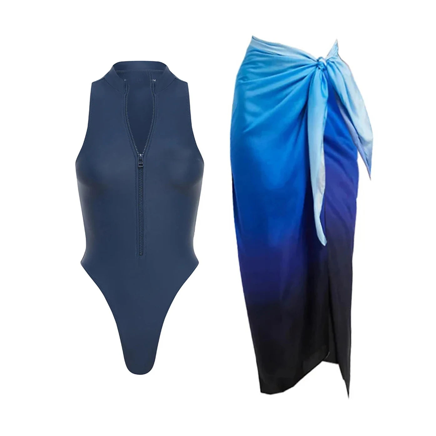 Casually Elegant Swimsuit with a Refined Edge