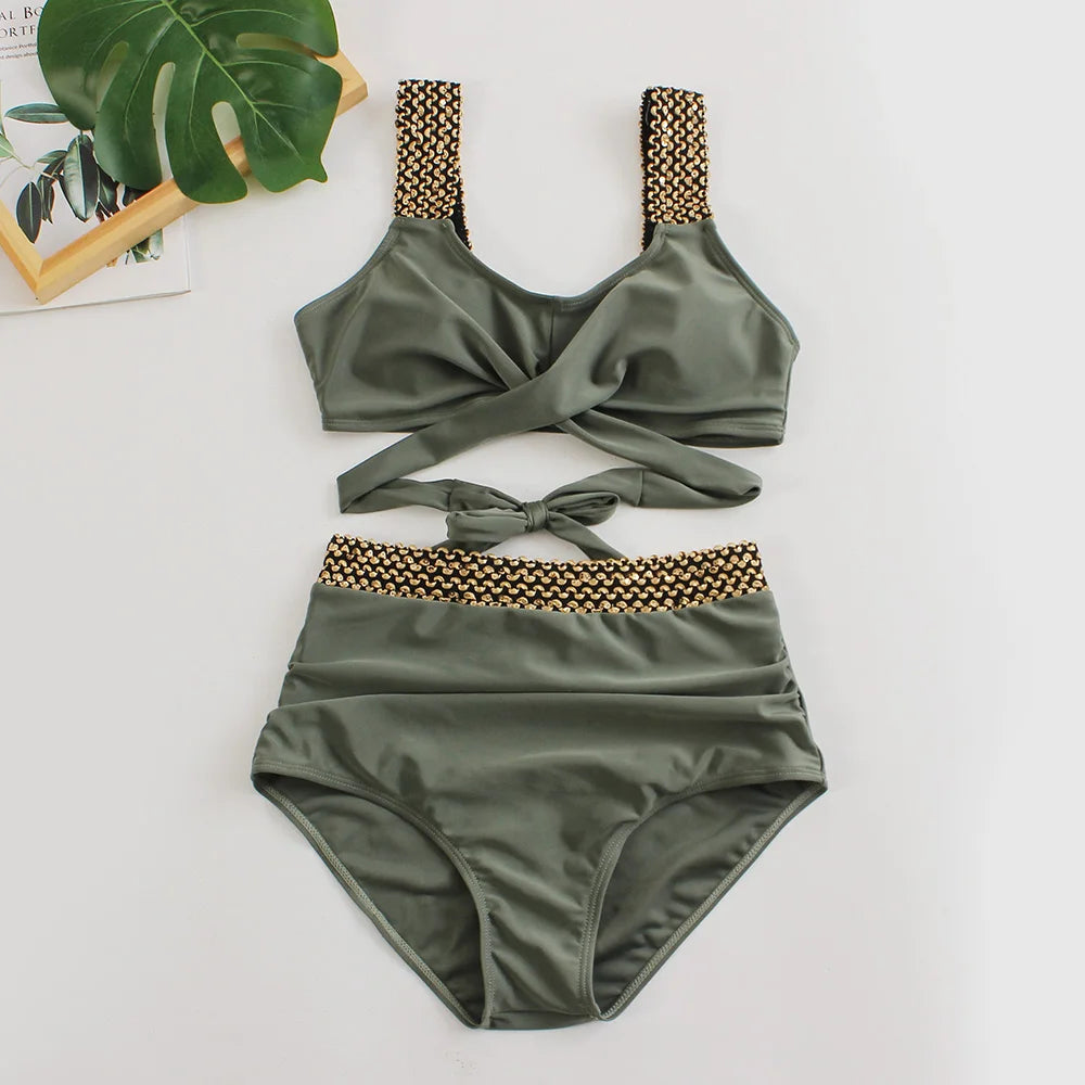 Finely Styled Bathing Suit with a Classic Vintage Look