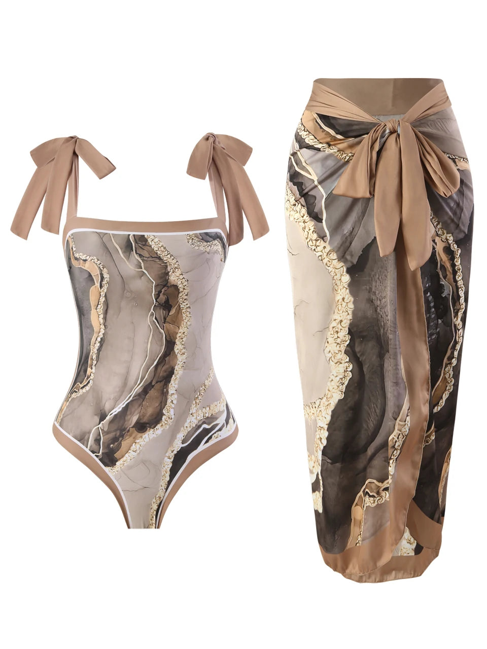 Subtly Elegant Swimsuit with a Refined Vintage Look