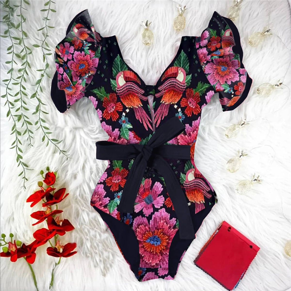 Effortlessly Elegant Bathing Suit with a Timeless Design
