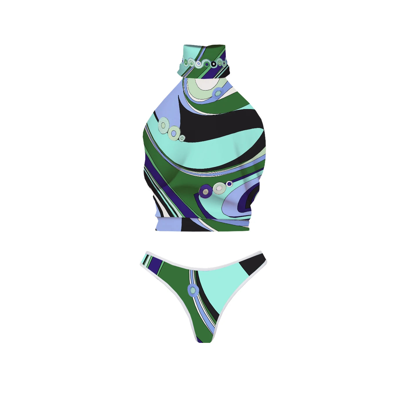 Vintage Inspired Bathing Suit with a Contemporary Edge
