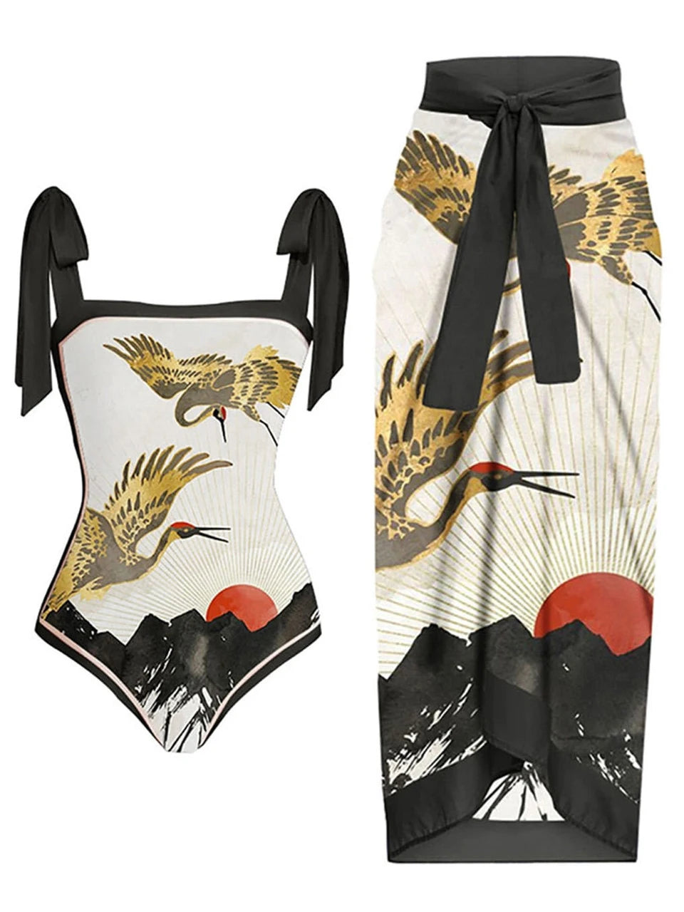 Subtly Elegant Swimsuit with a Refined Vintage Look