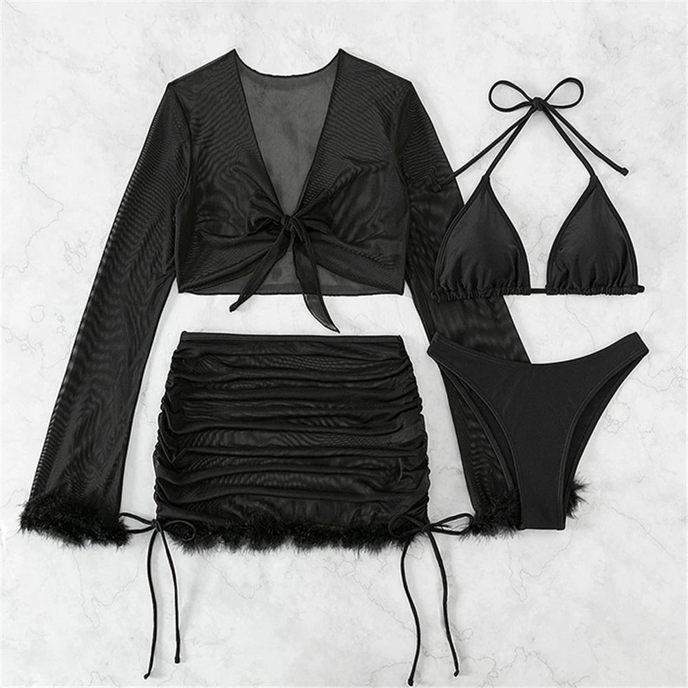 Subtly Elegant Bikini with a Refined Vintage Look