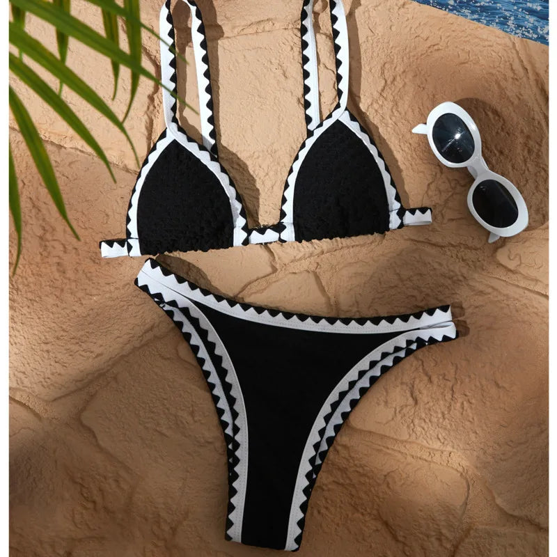 Subtly Elegant Bathing Suit with a Refined Vintage Look