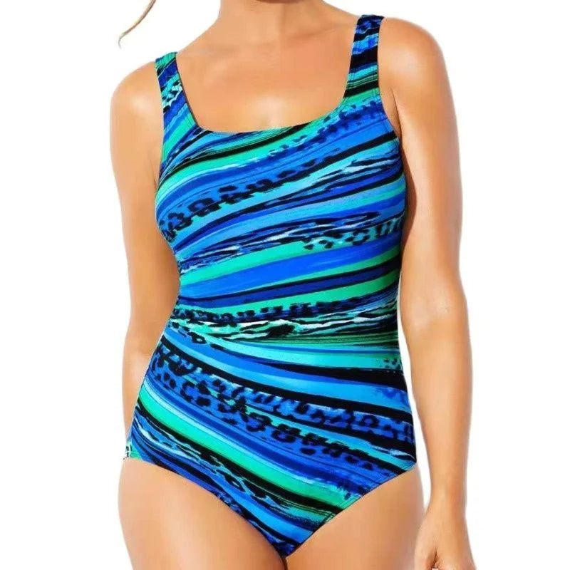 Subtly Elegant Bathing Suit with a Refined Vintage Look