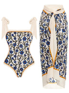Subtly Elegant Swimsuit with a Refined Vintage Look