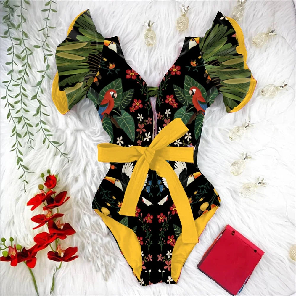 Effortlessly Elegant Bathing Suit with a Timeless Design